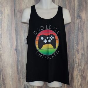 Bella Canvas Black Gaming New Dad Tank Top 2XL                              V214